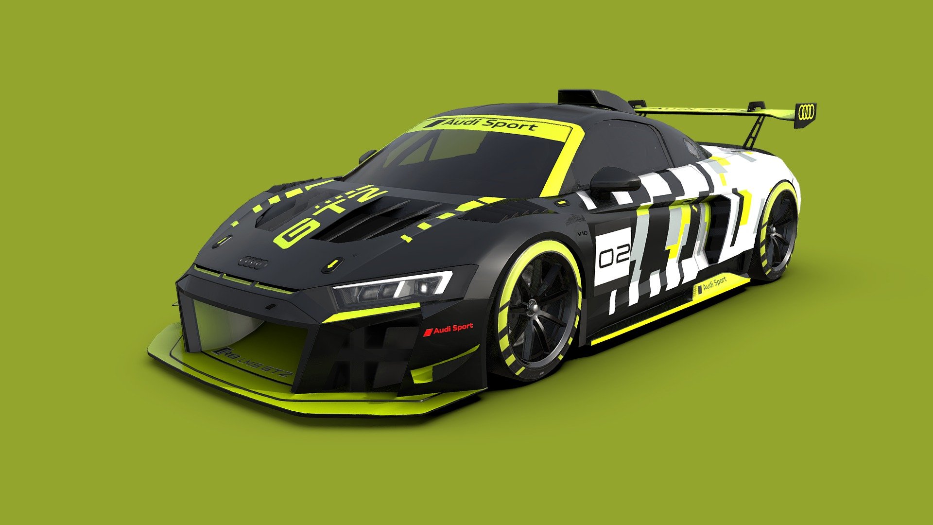 Audi_R8_GT2 3d model