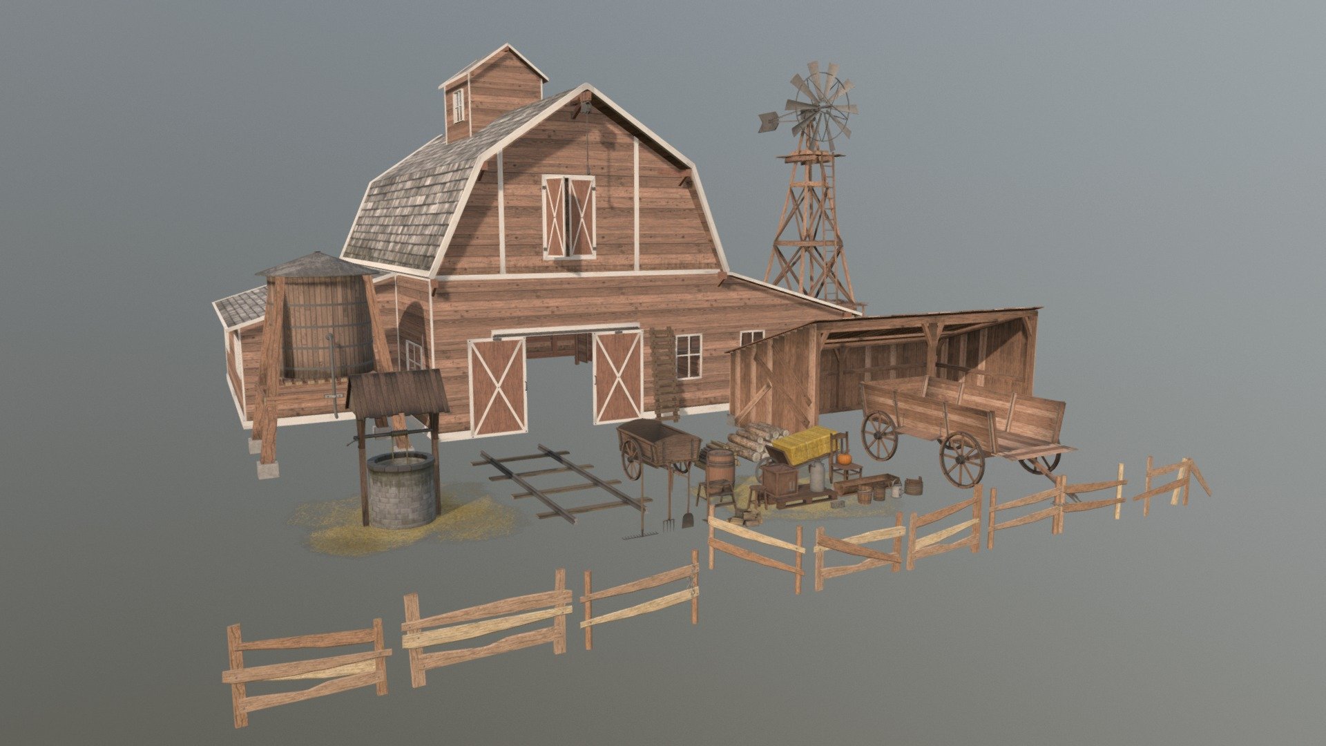 Farm Assets 3d model