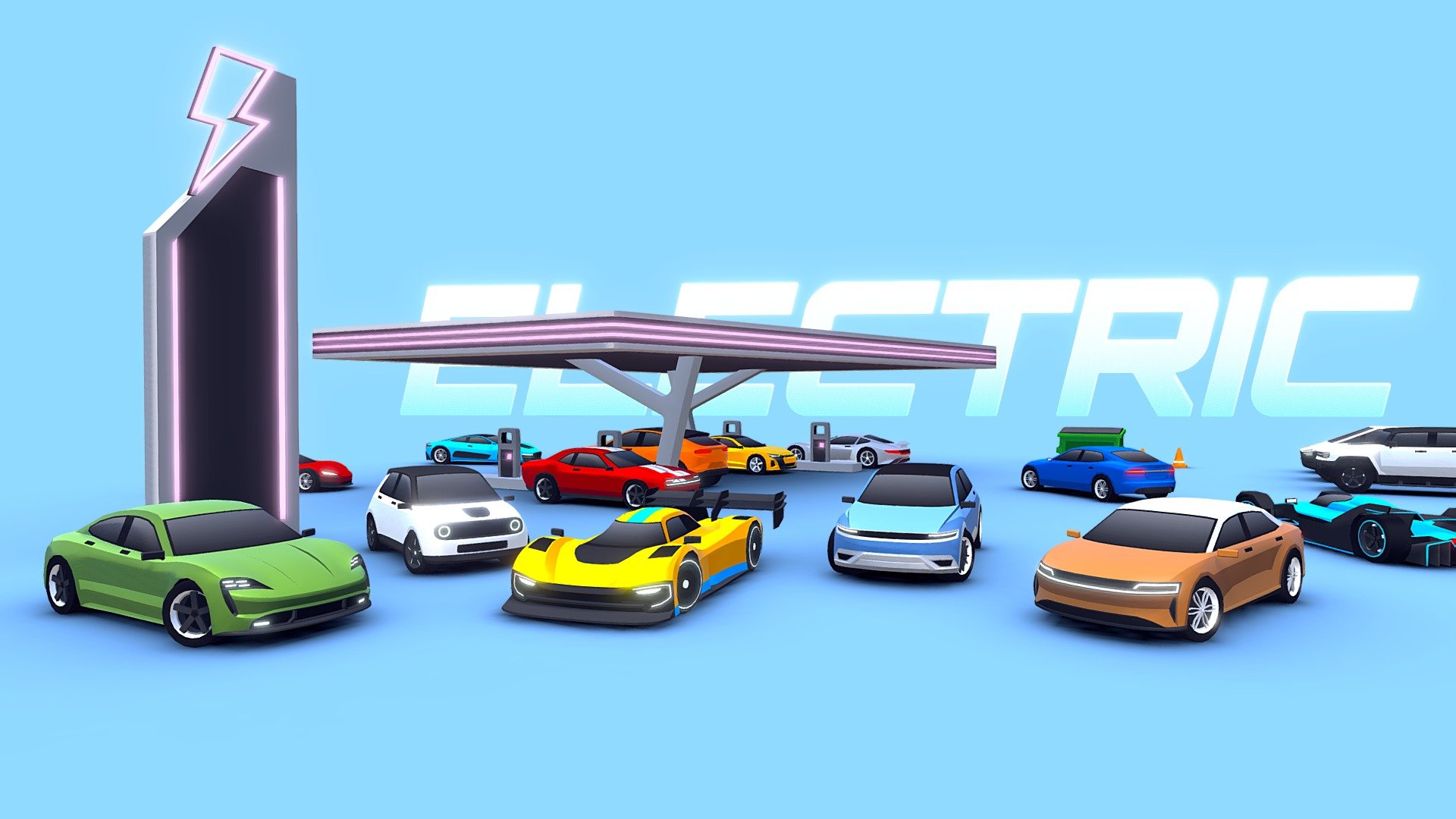 ARCADE: Electric Vehicles Pack 3d model