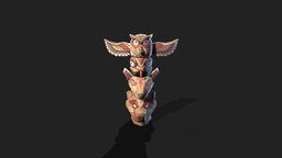 Low-Poly Fantasy Totem