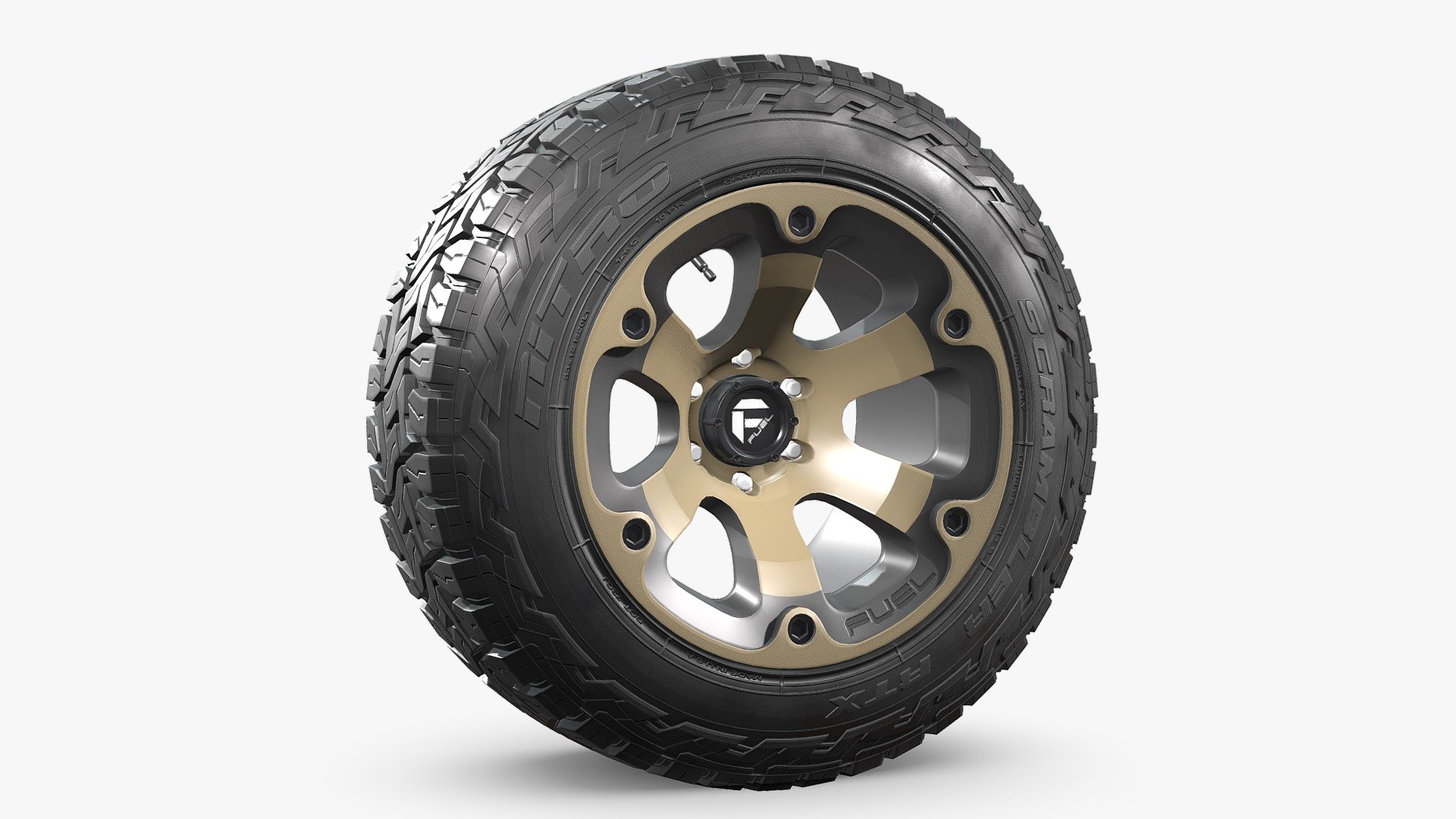 OFF ROAD WHEEL AND TIRE 2 3d model