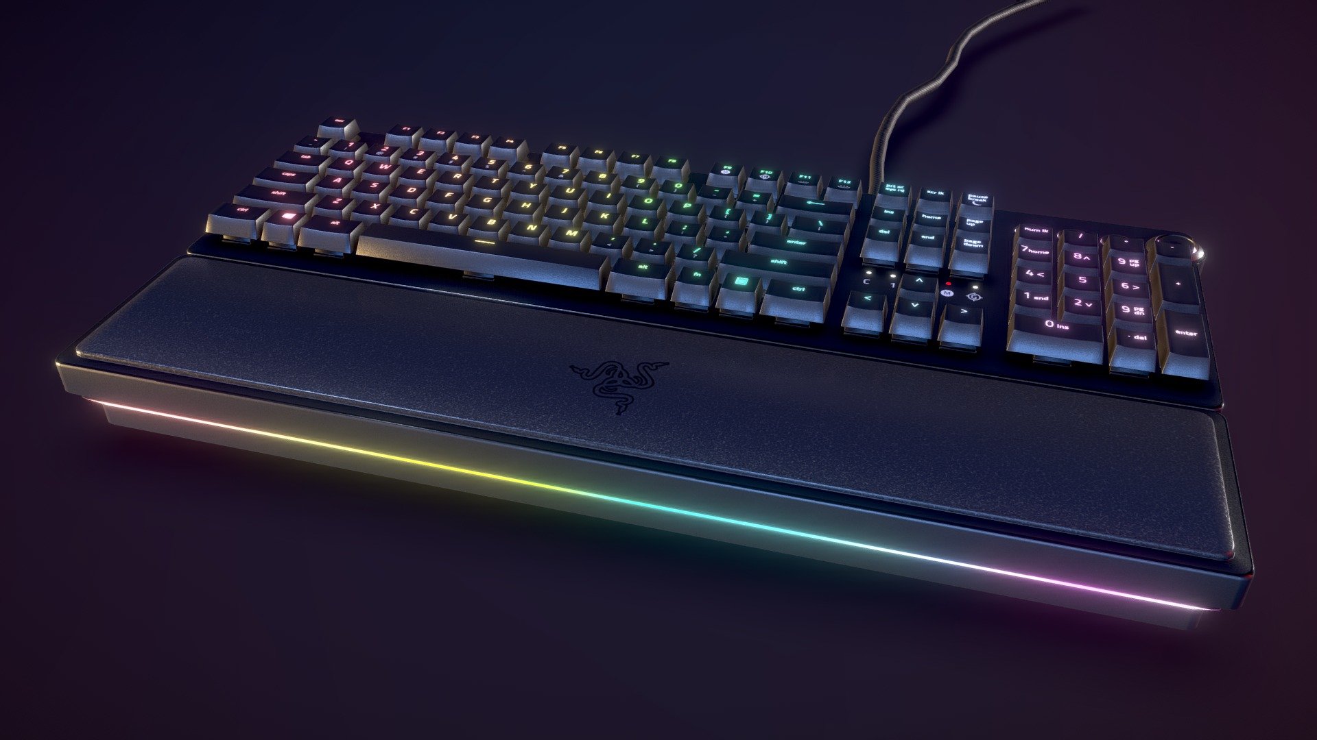 Razer Huntsman Keyboard 3d model