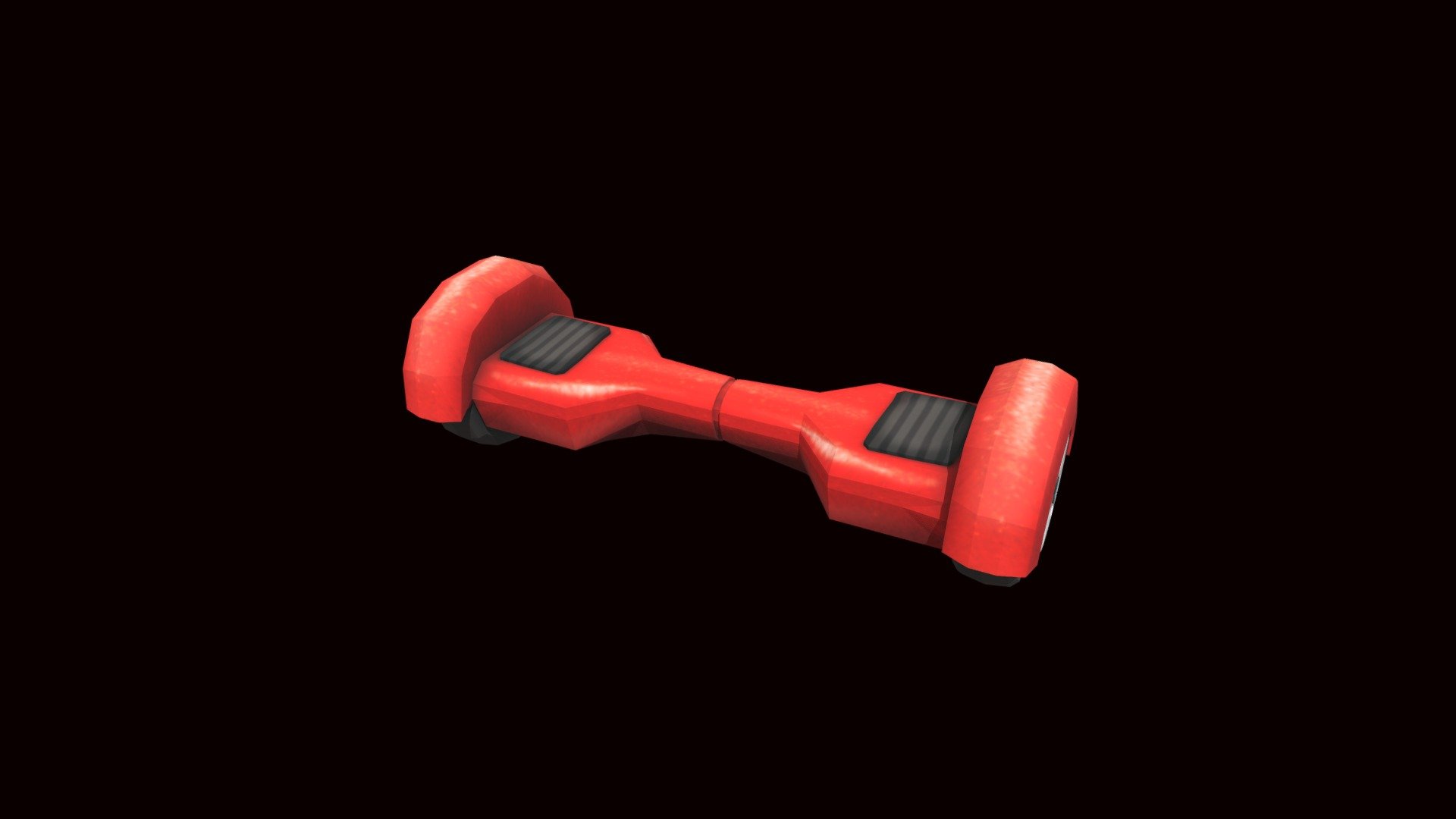 Red Hover Board 3d model