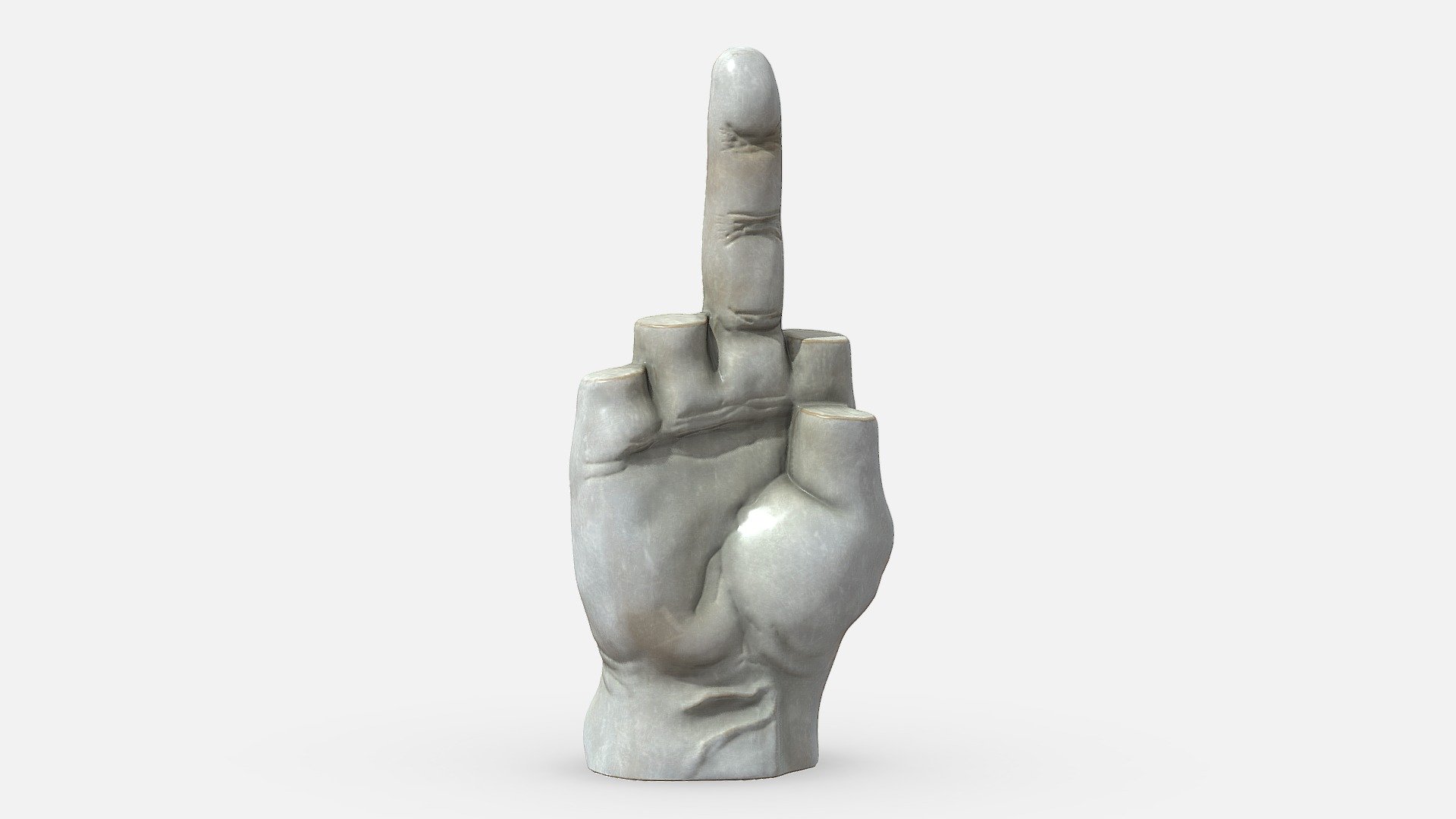 Middle Finger / Sculpture / 3D model 3d model