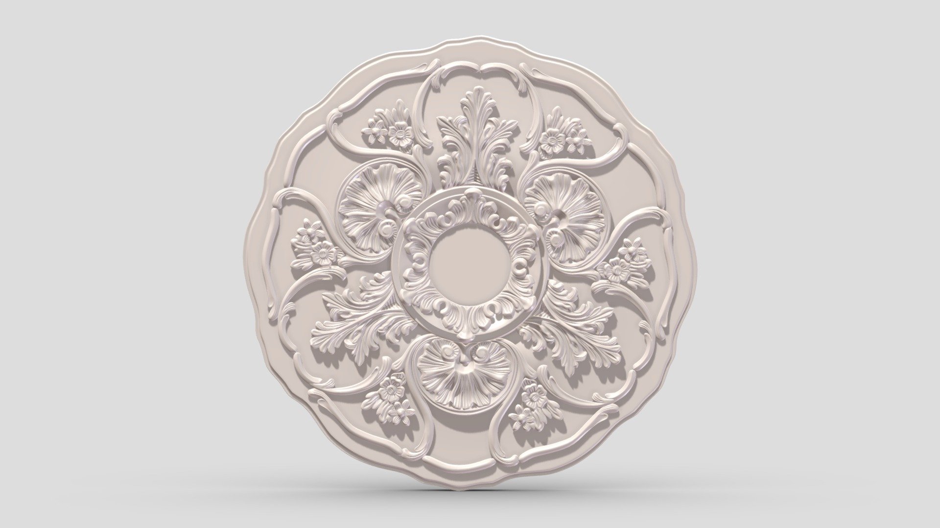 Classic Ceiling Medallion 04 3d model