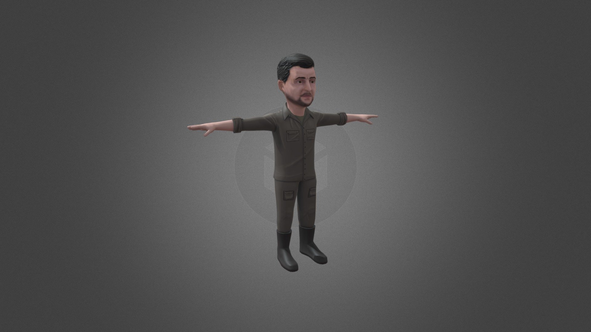 Vladimir Zelensky 3d model