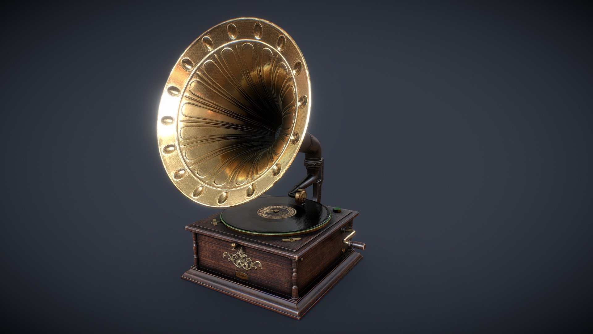 Phonograph_Victorian 3d model