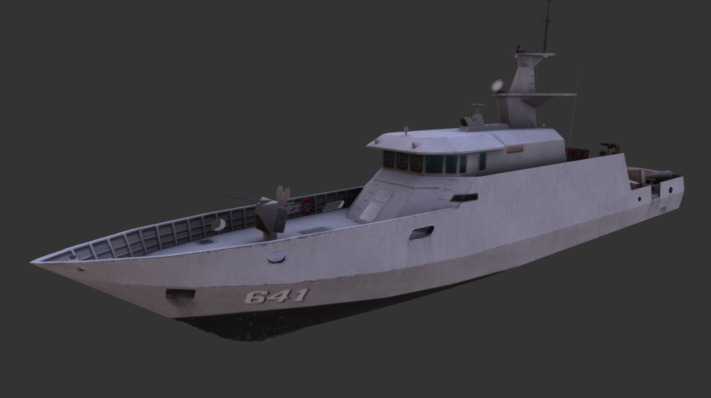 Kapal Cepat Rudal Kls Clurit641 3d model