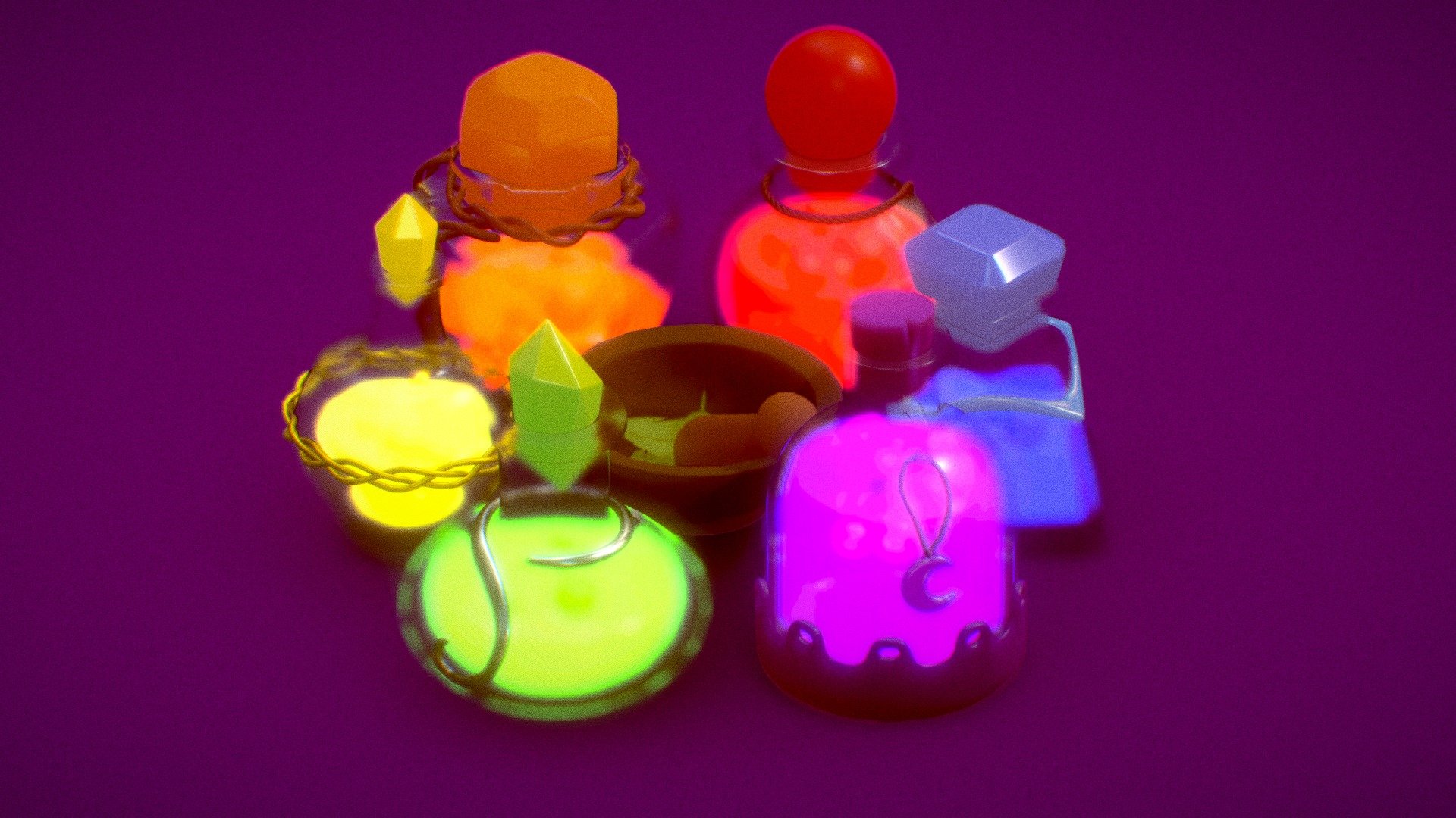 POTIONS PACK 3d model