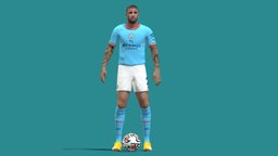 3D Rigged Kyle Walker Manchester City