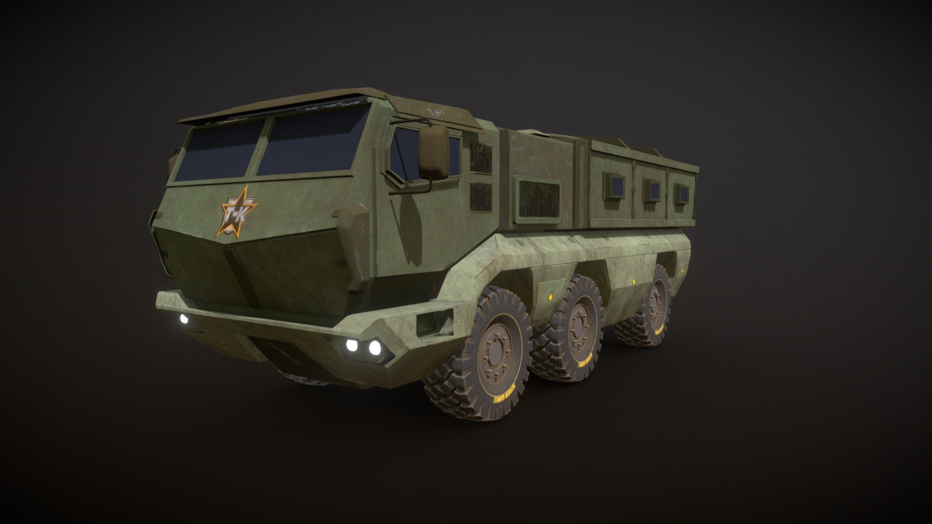 Kamaz Typhoon 3d model