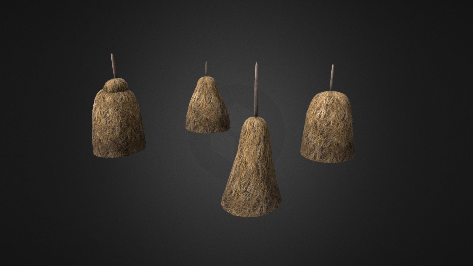 Haystacks 3d model