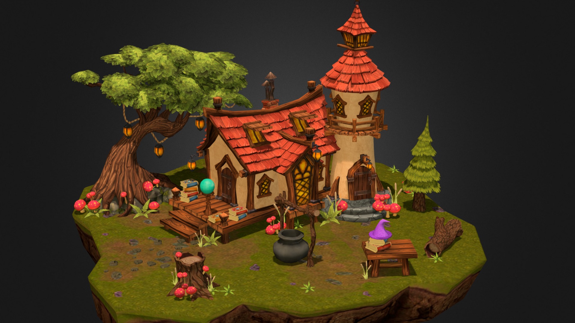 Wizard House 3d model