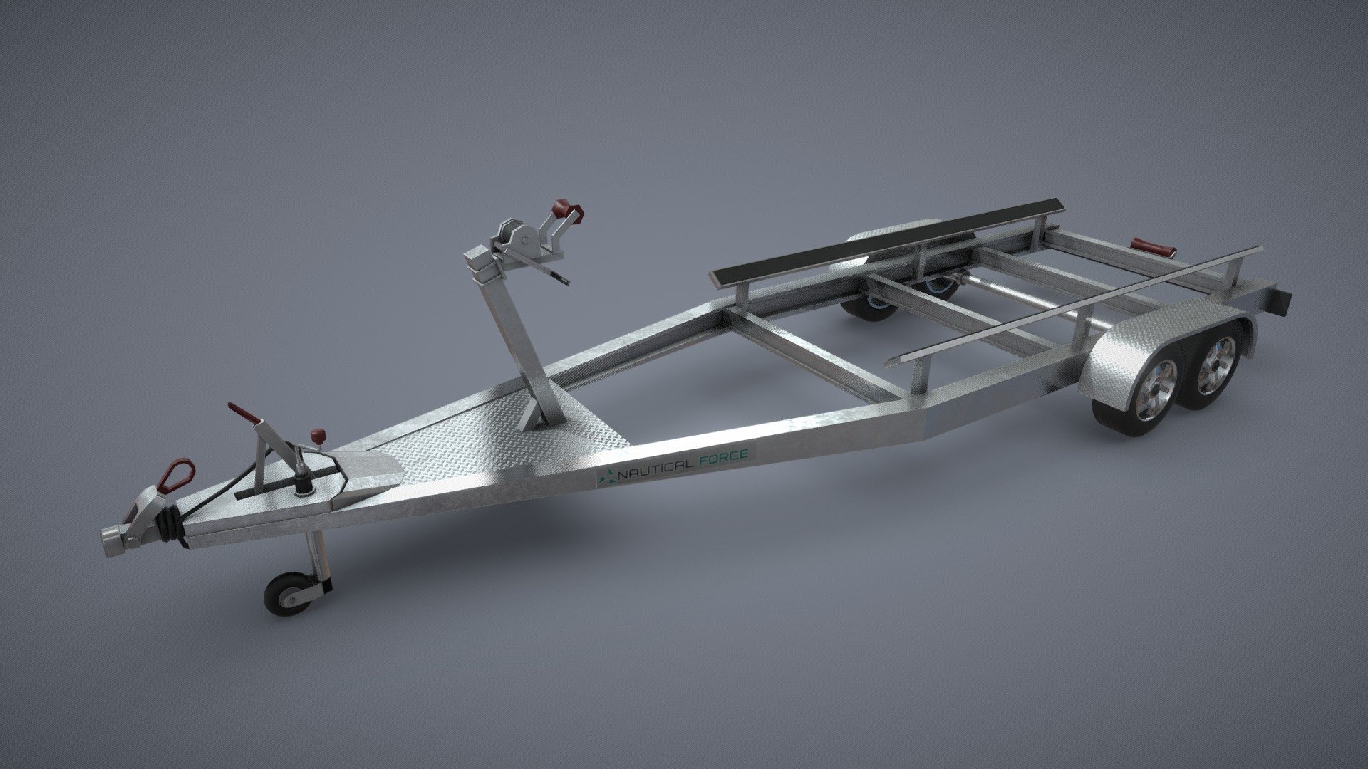 Boat Trailer 3d model