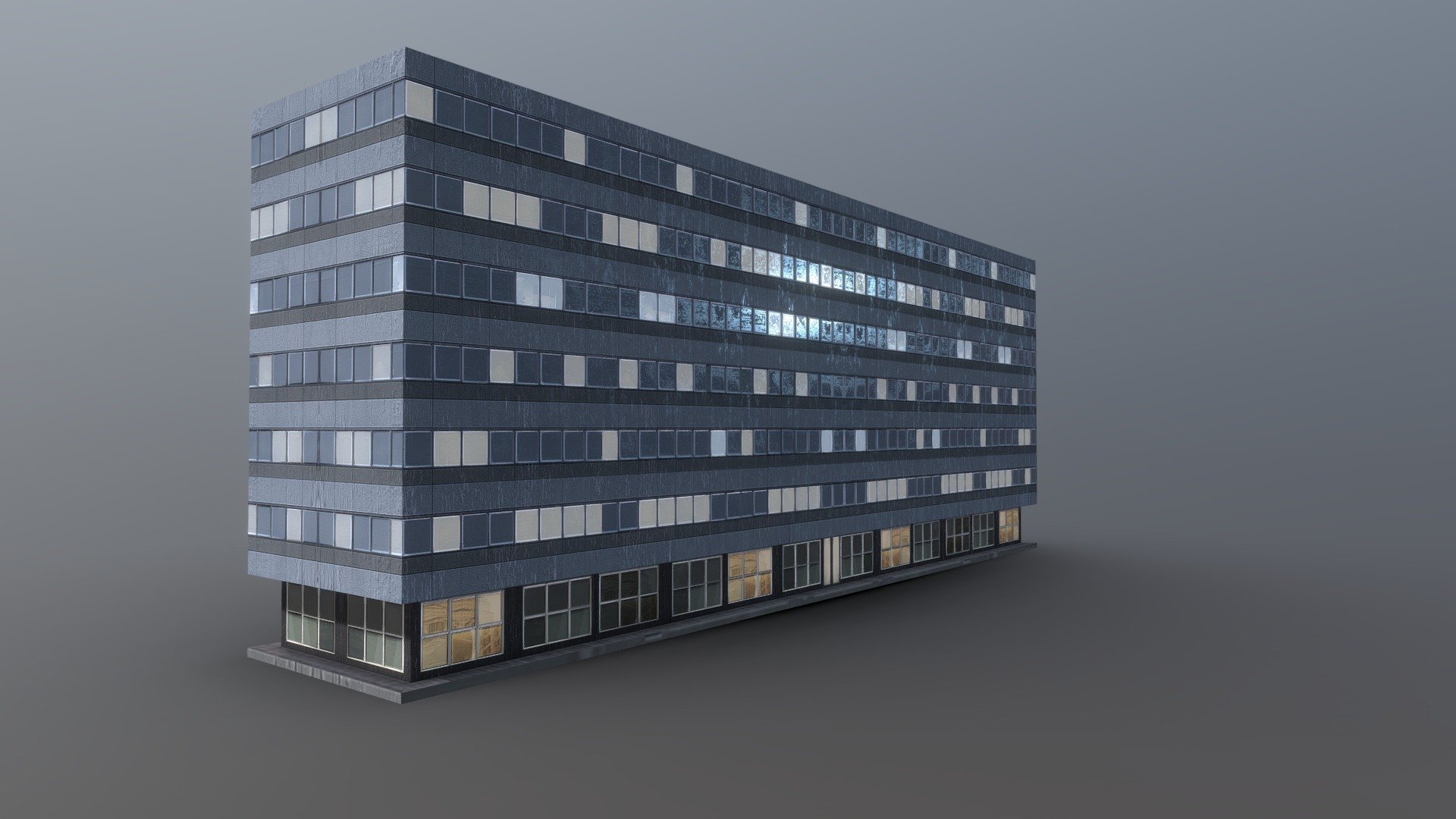 Business Center 21 LowPoly 3d model