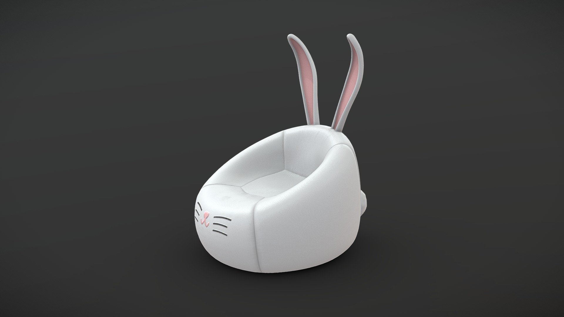 Bunny beanbag 3d model