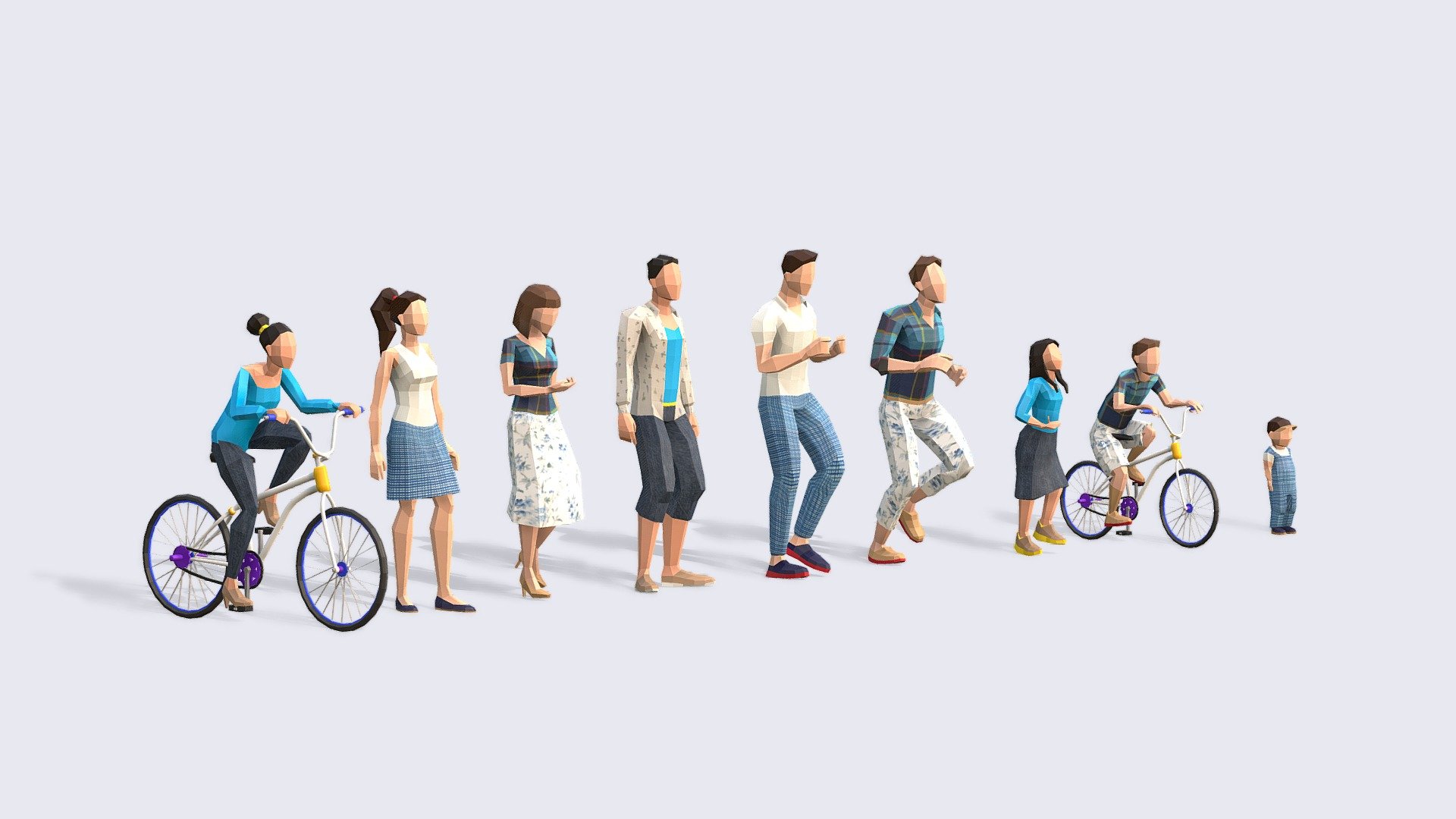 Spring People 3d model