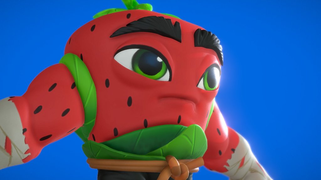 Strawberry Warriors 3d model