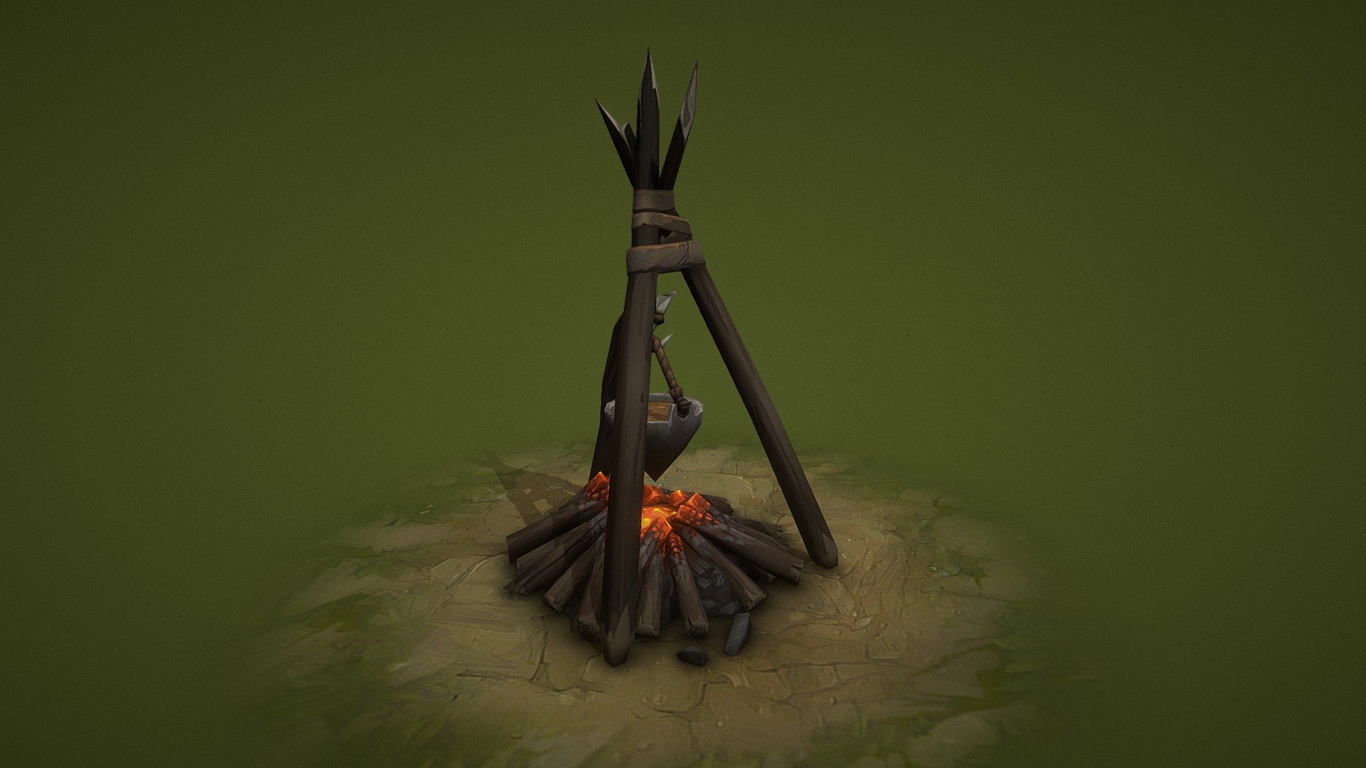 BonFires 3d model