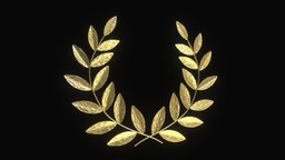 Stylized laurel wreath crown