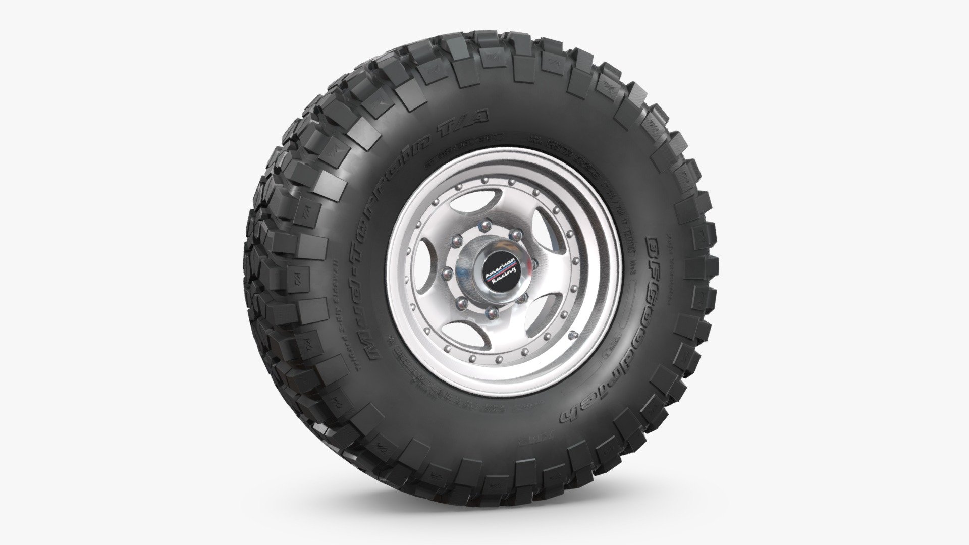 OFF ROAD WHEEL AND TIRE 3 3d model