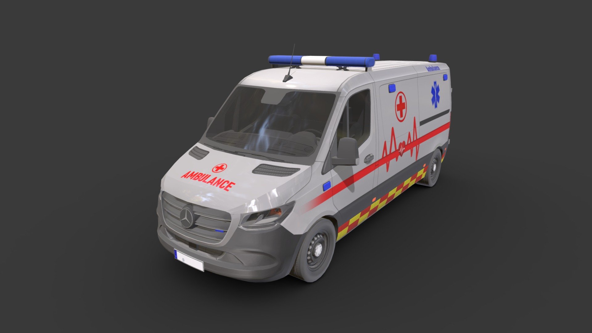 ambulance car 3d model