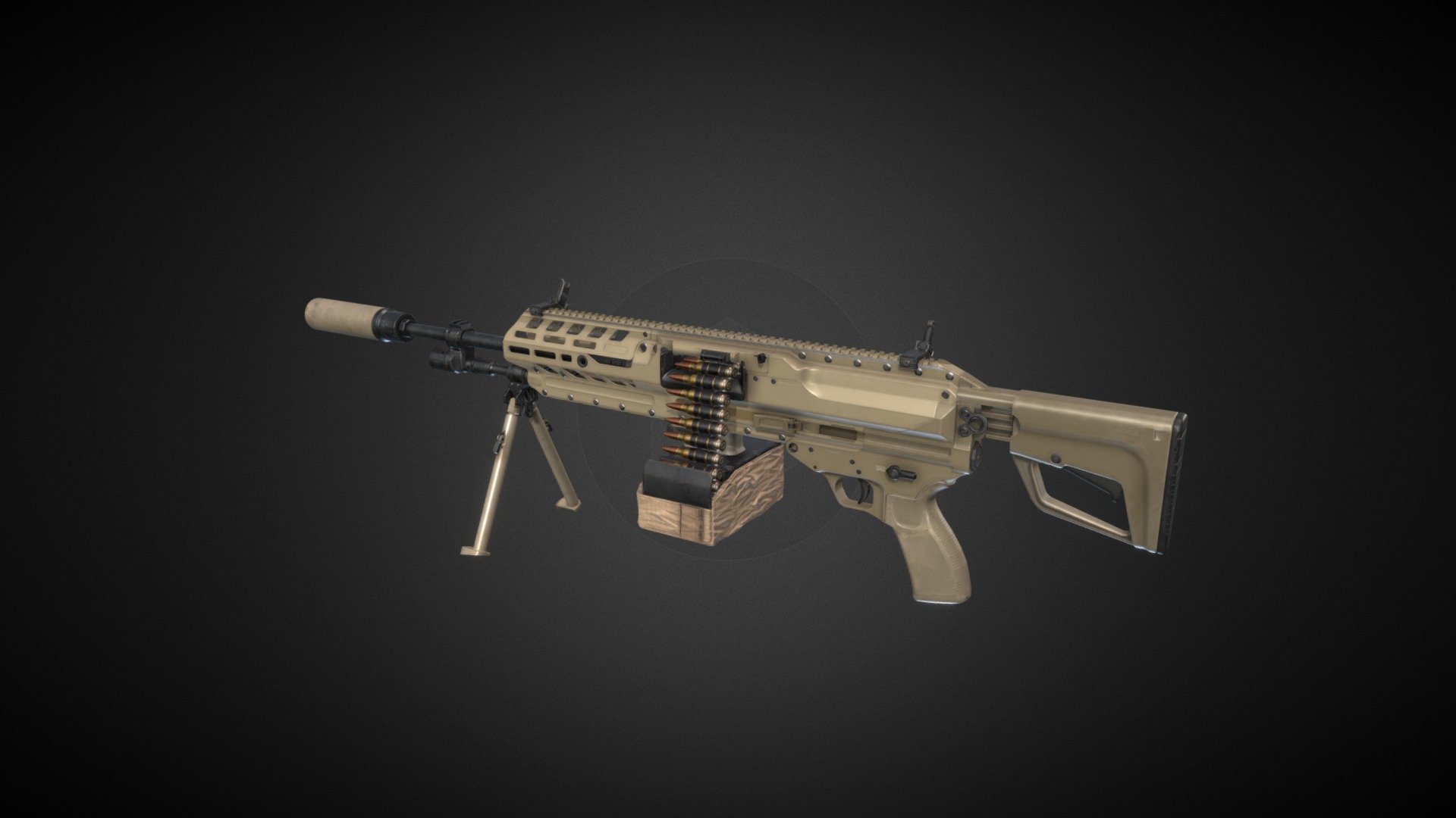 Sig XM250 3d model