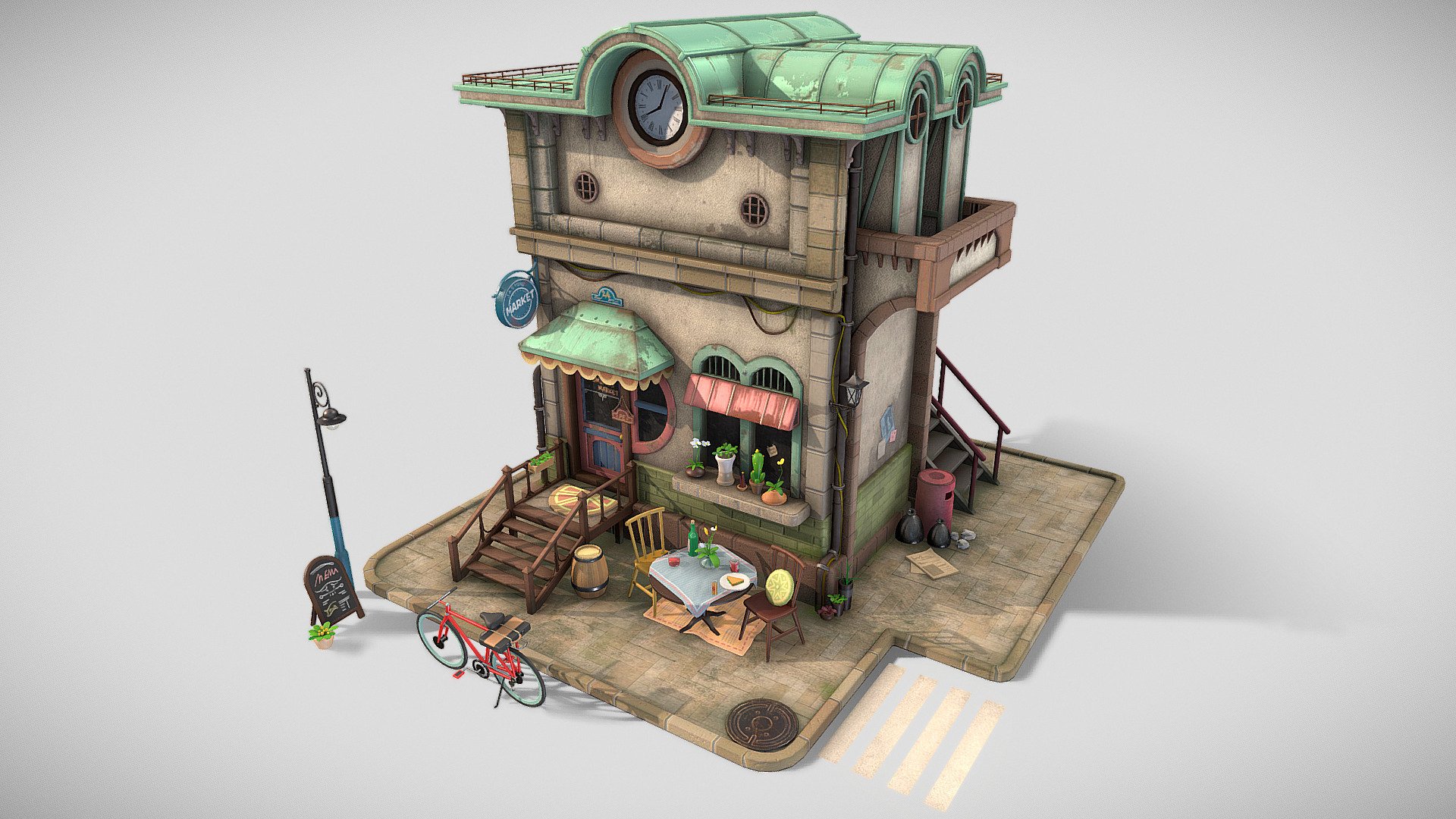 Jasmine´s market 3d model