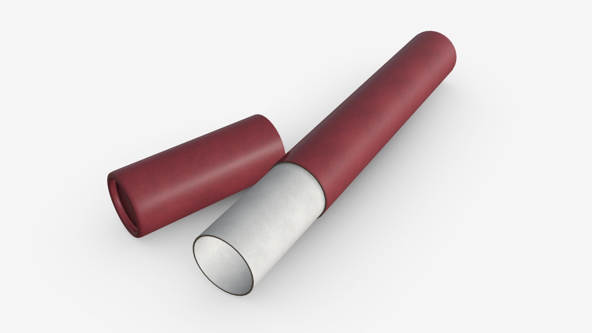 Scroll holder tube 3d model