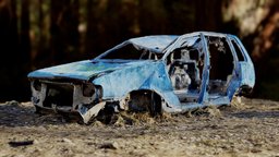 Wrecked Fiat Uno