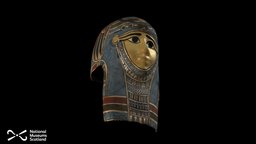 Ptolemaic Egyptian Cartonnage Mask