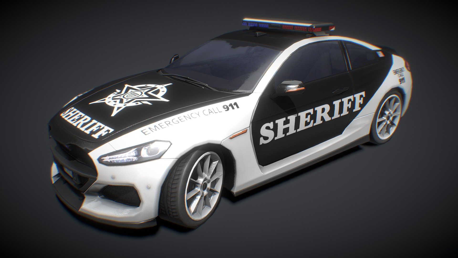 SPORT COUPE SHERIFF 2019 3d model