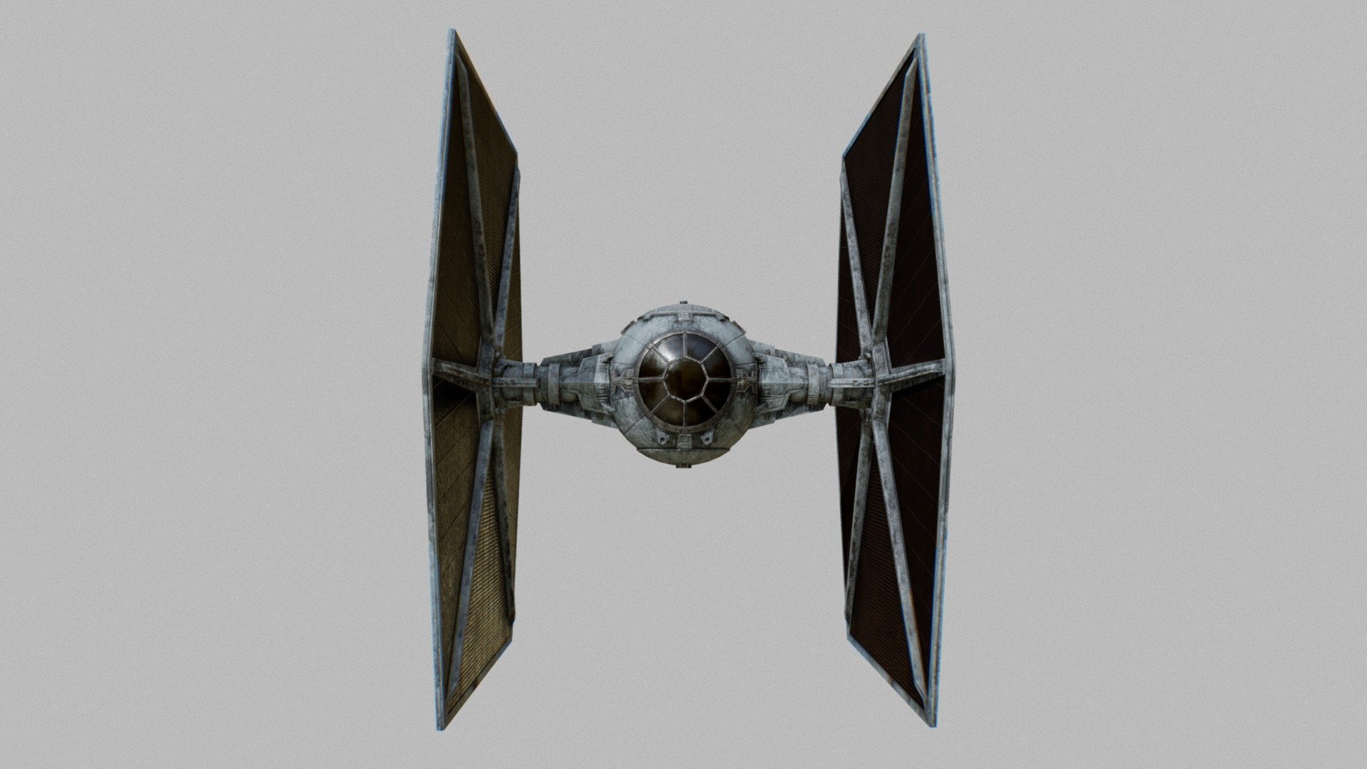 Realtime TIE Fighter 3d model