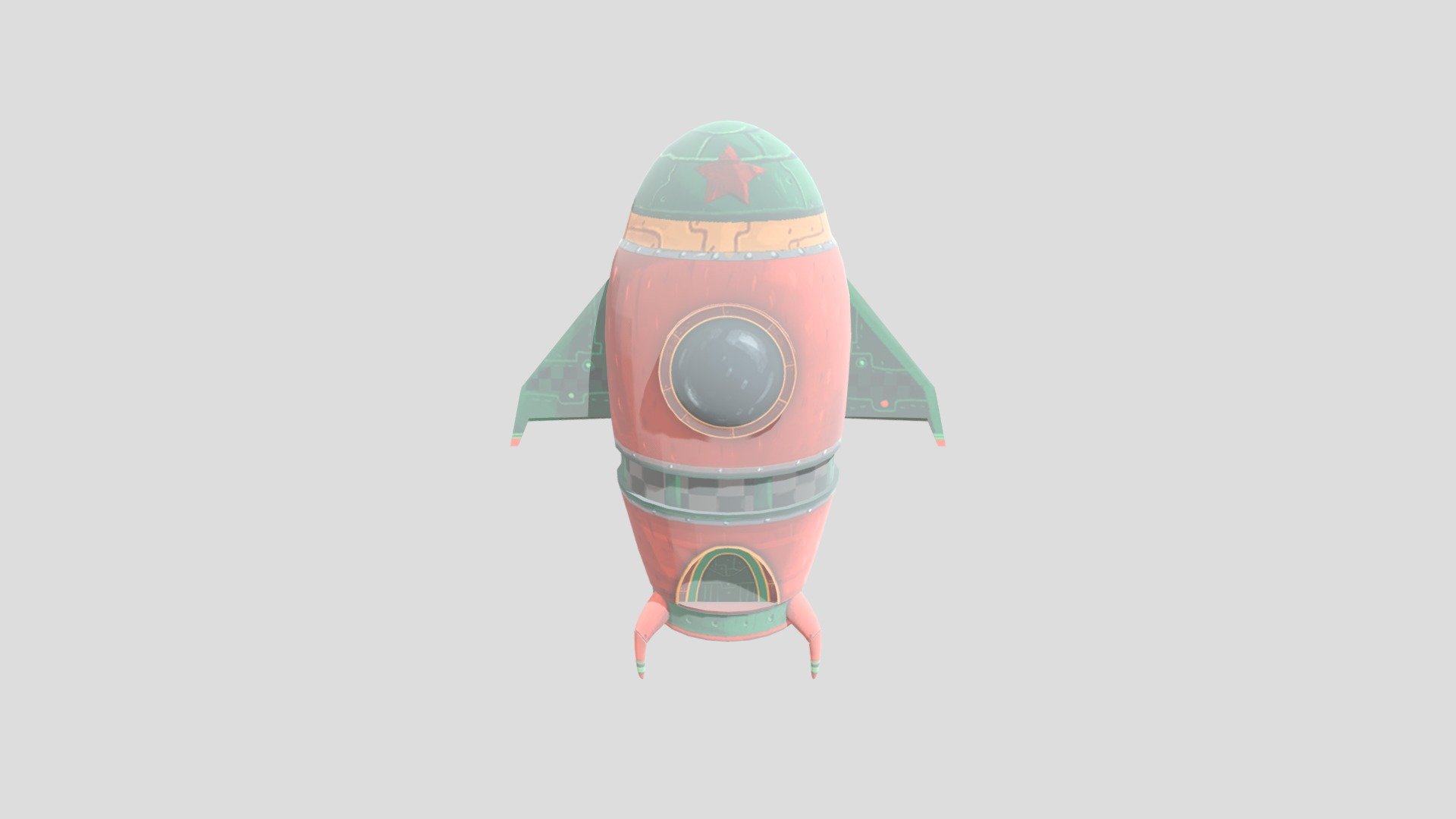 Rocket Small 3d model