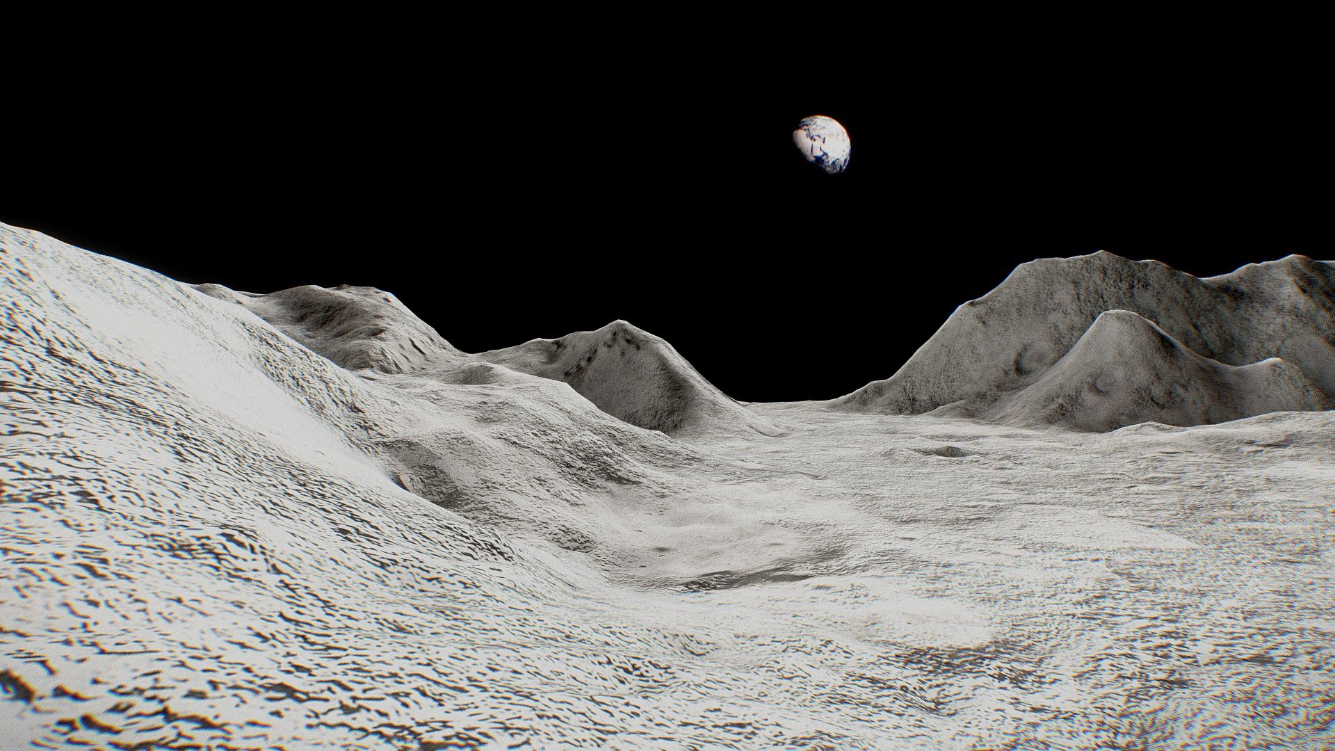 Moon |Baked| VR Ready 3d model