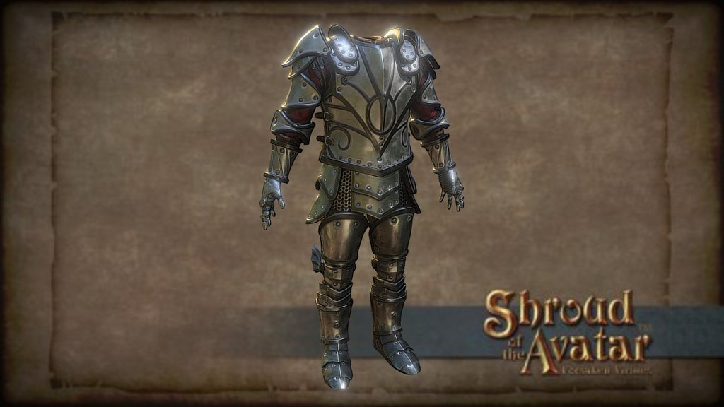 Shroud of the Avatar Male Epic Plate Armor 3d model