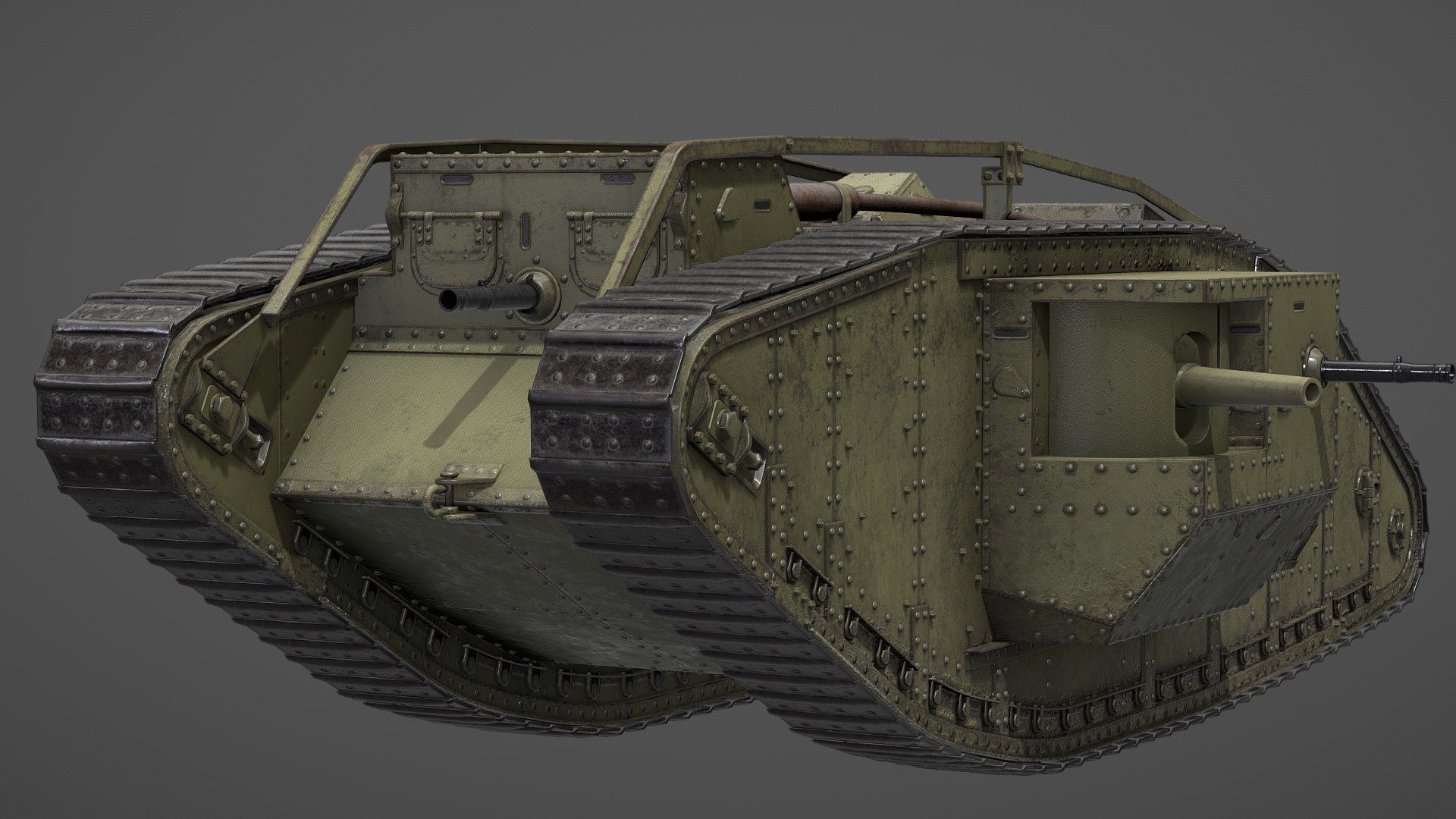 Mark IV Male Heavy Tank 3d model