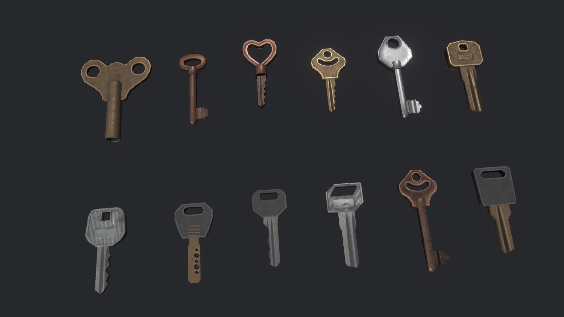 Modular Key Set 3d model