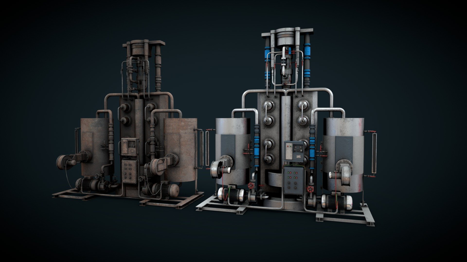 Industrial device 3d model