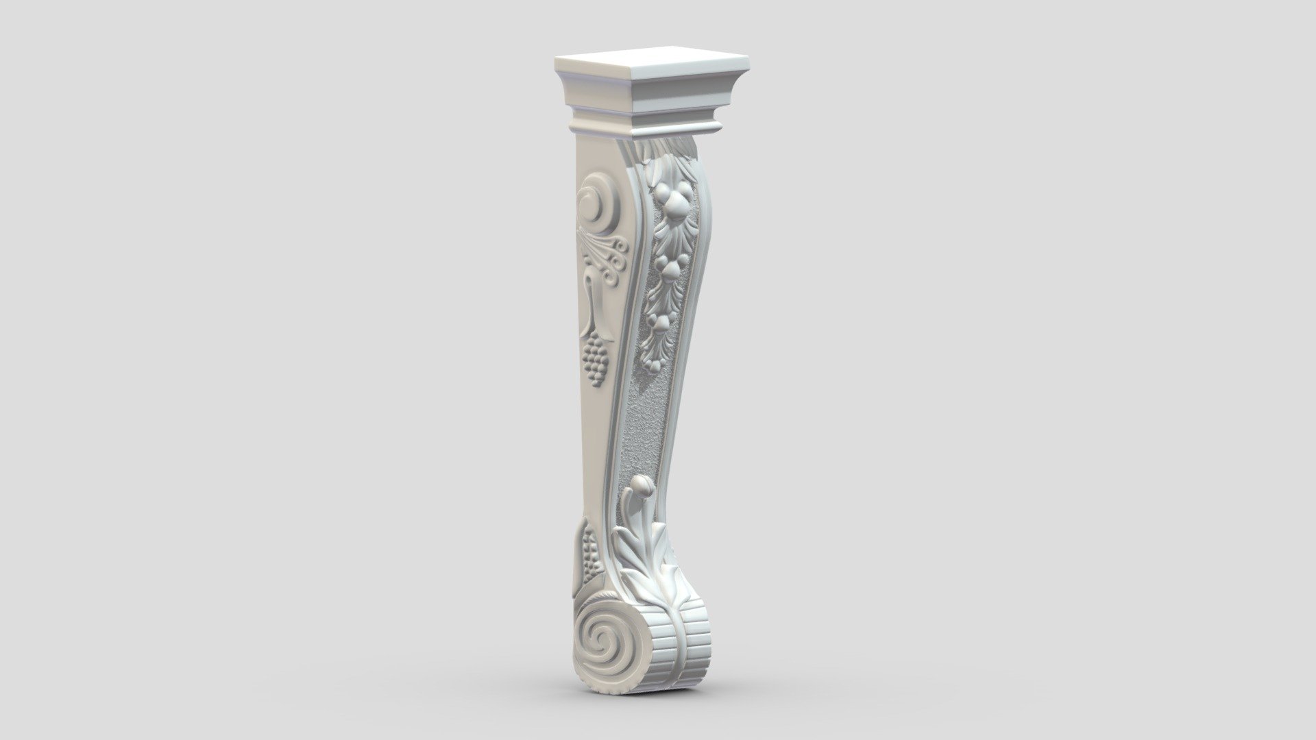 Scroll Corbel 43 3d model