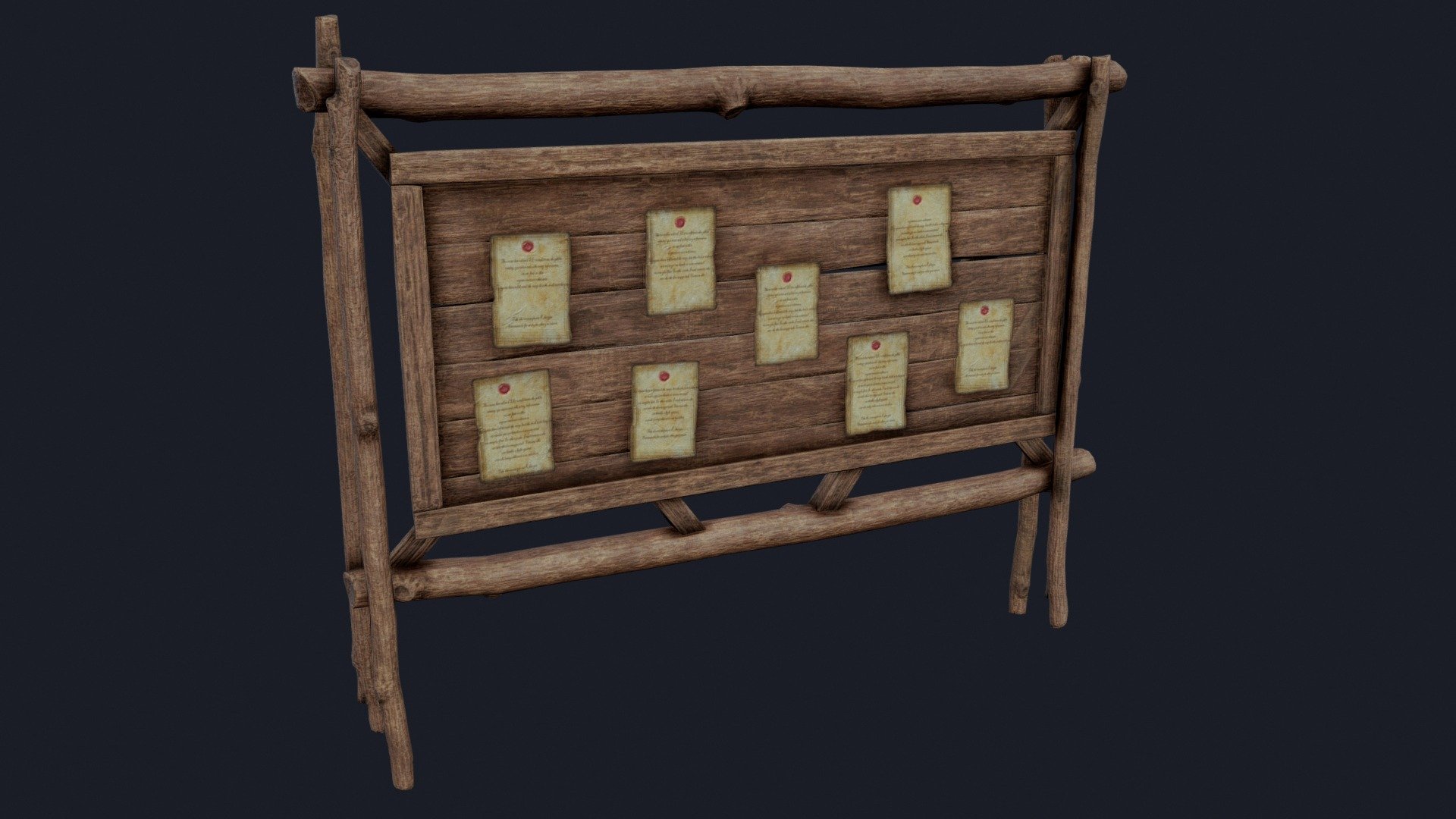 Quest Board 3d model