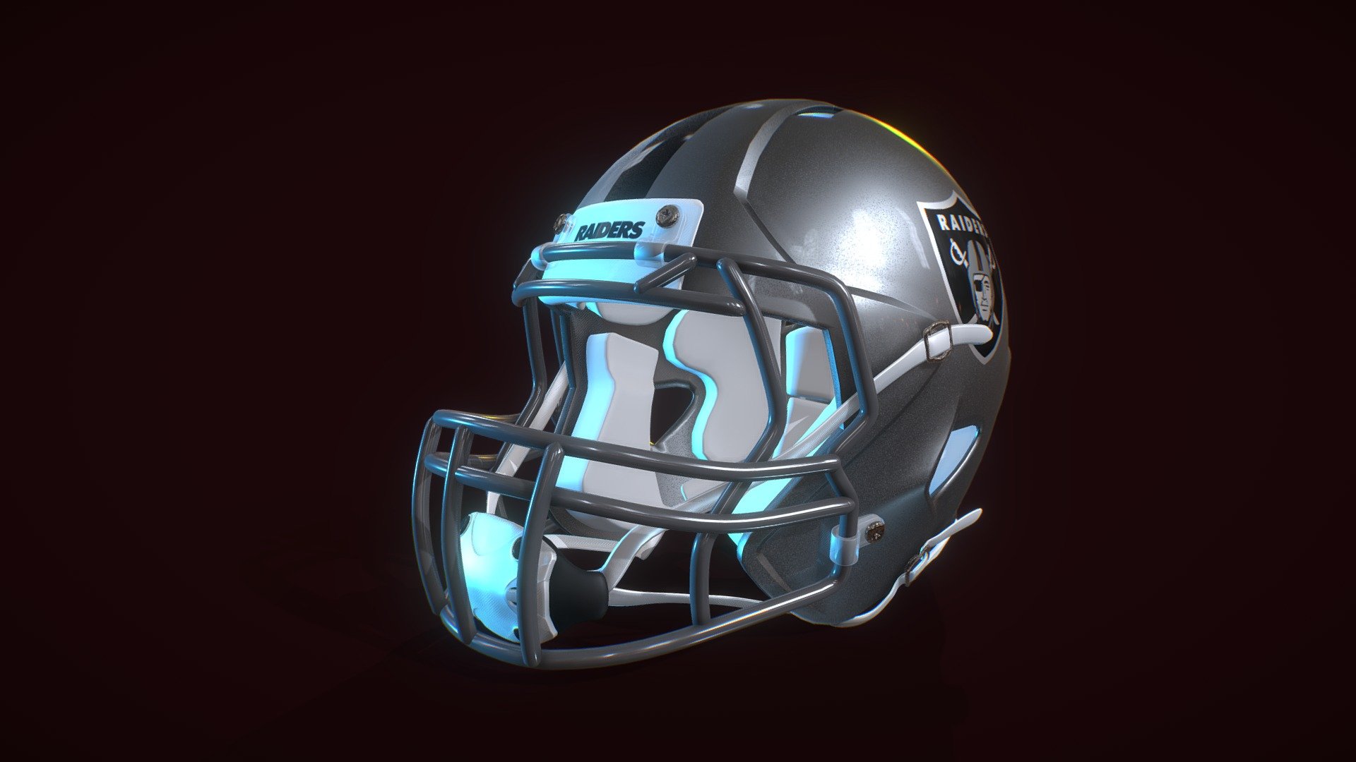 NFL Football Helmet 3d model