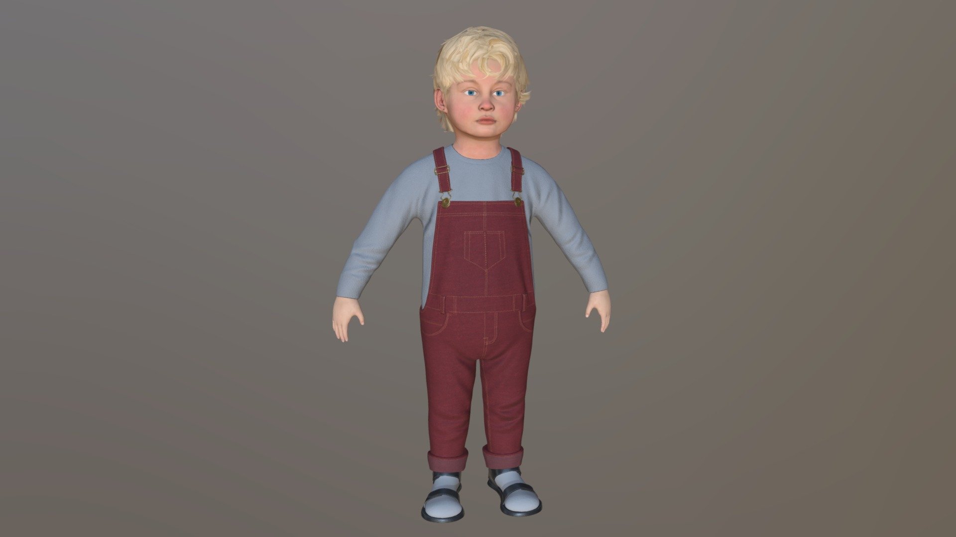 toddler 3d model