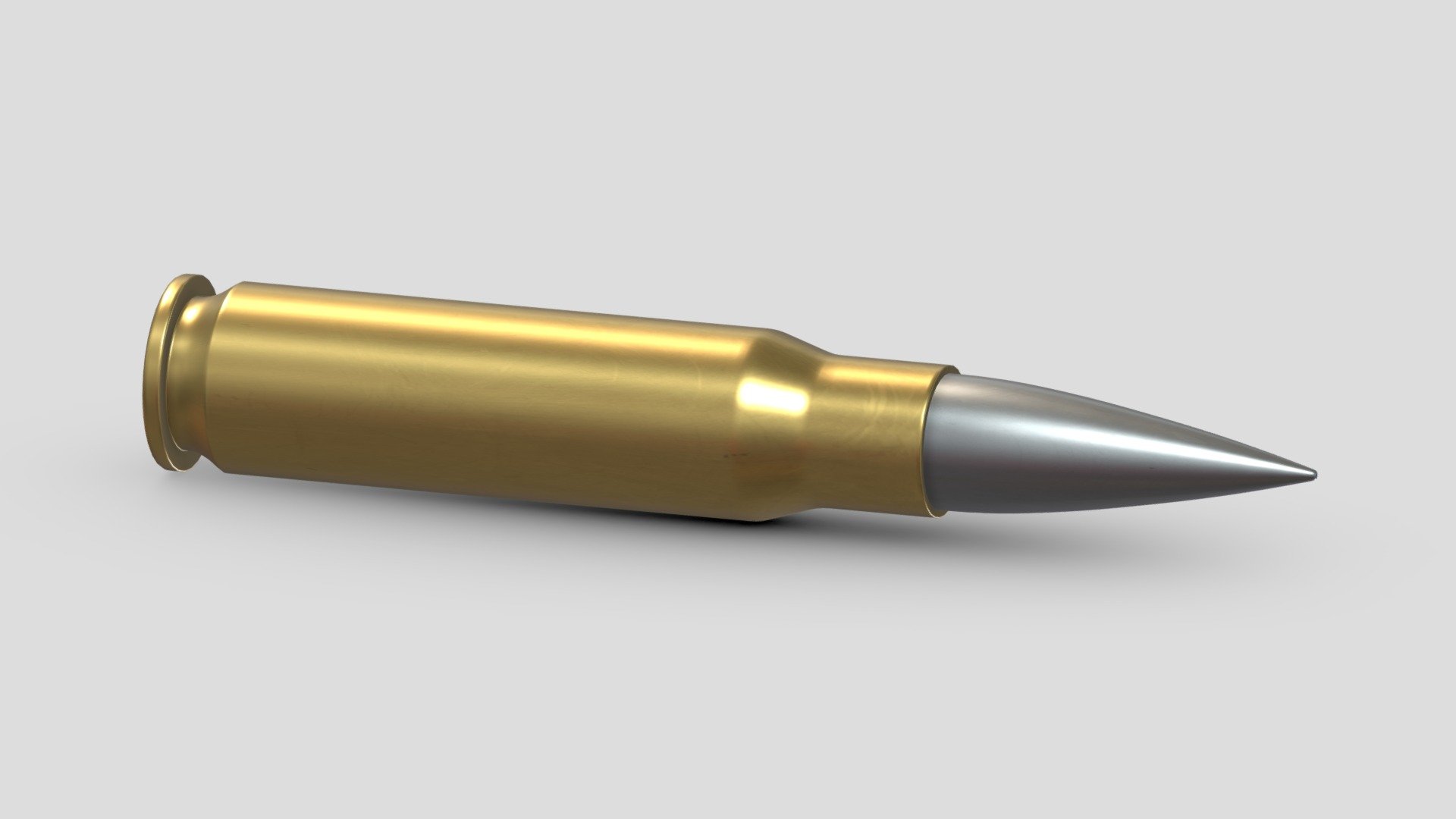 Bullet 7.62×51mm NATO 3d model