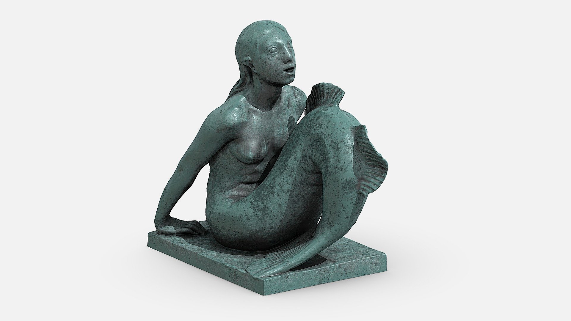 Mermaid / Sculpture / 3D model 3d model