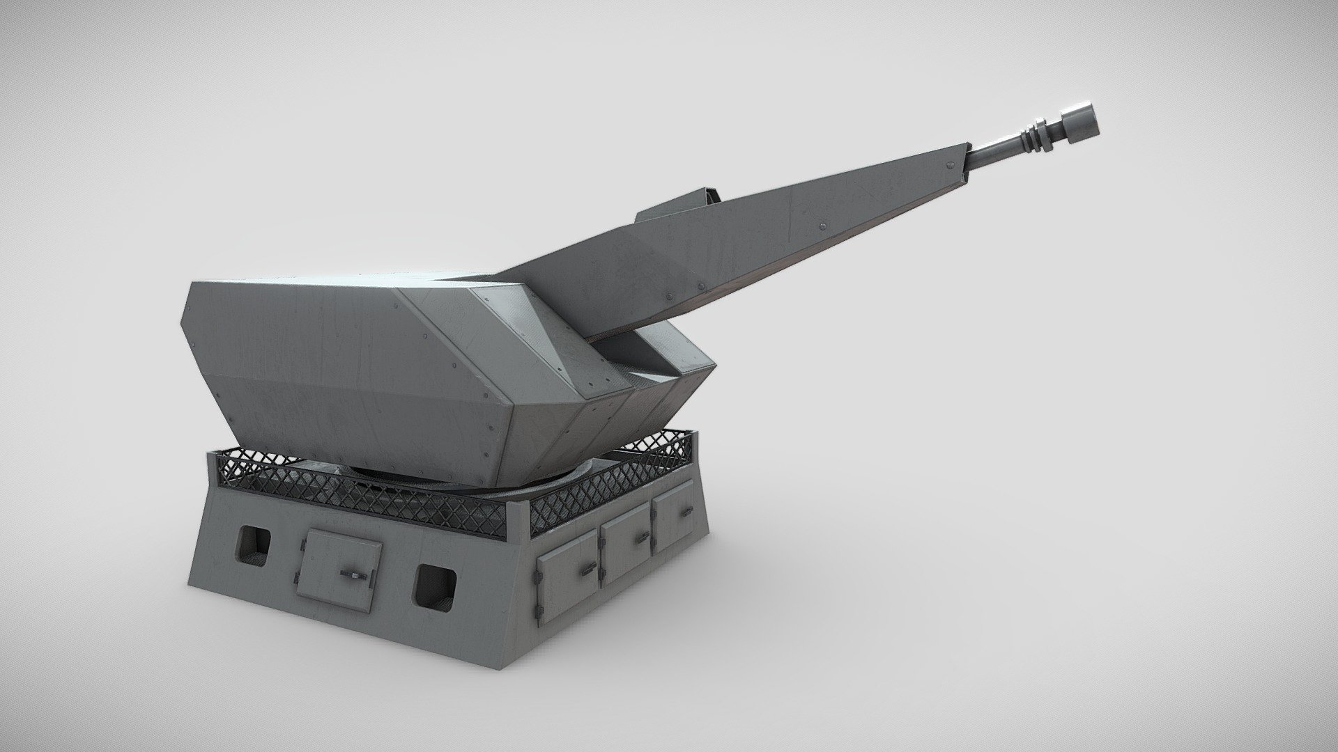 35MM Oerlikon Millenium Gun 3d model