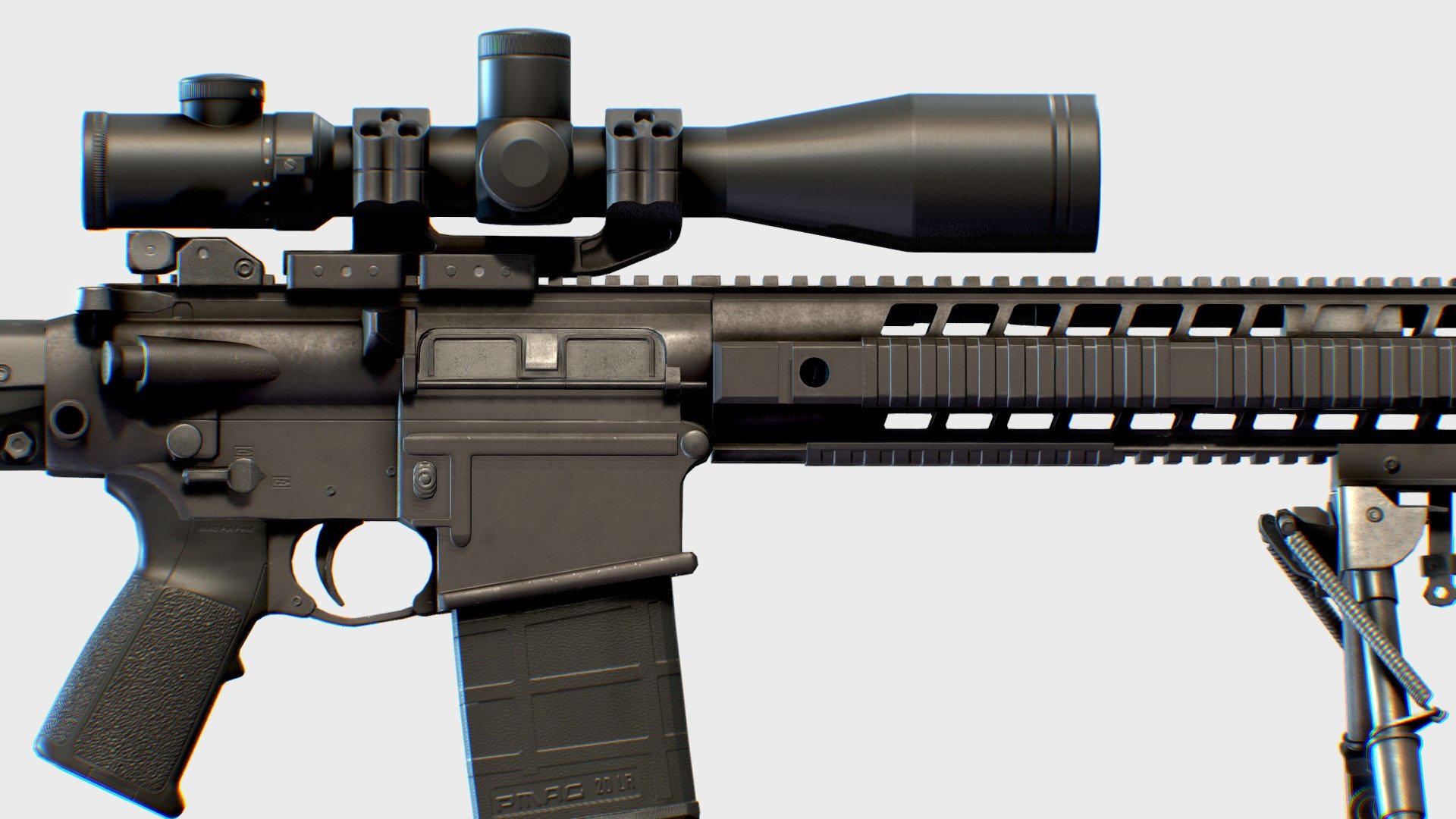 Sniper Rifle_S716 3d model