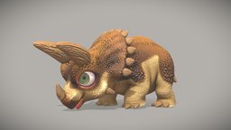 Cartoon Triceratops Horridus