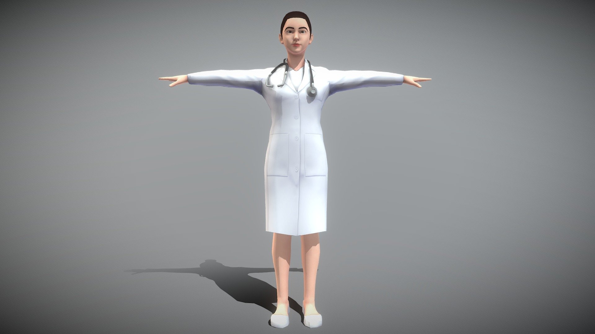 Female Doctor 3d model