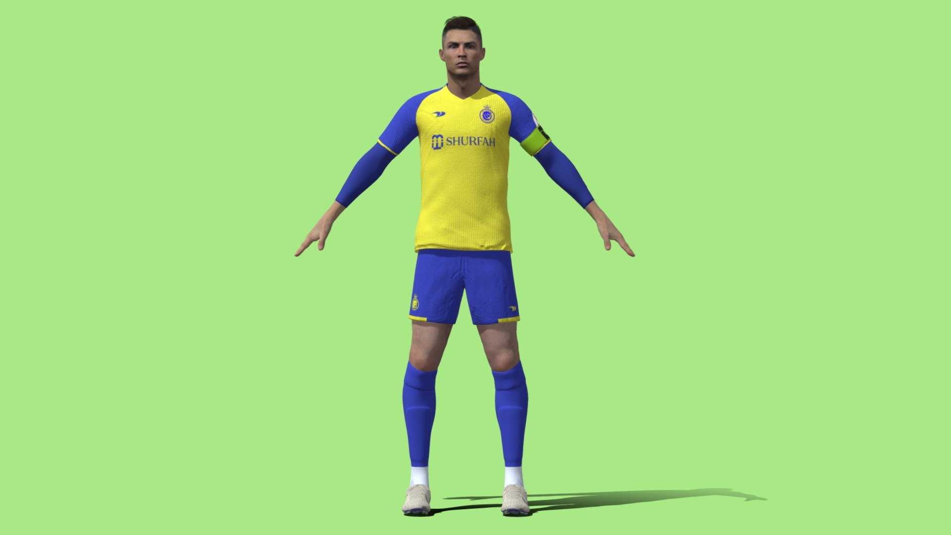 T-P Rigged Ronaldo Al- Nassr 3d model